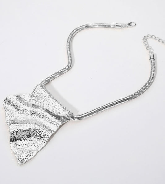 Textured Statement Necklace Set