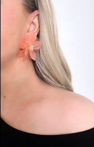 Resin Floral Earrings-Ulyana