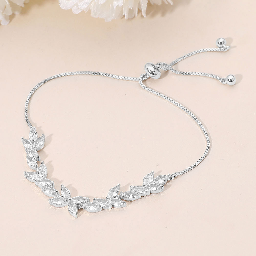 Floral tennis bracelet-Amanda