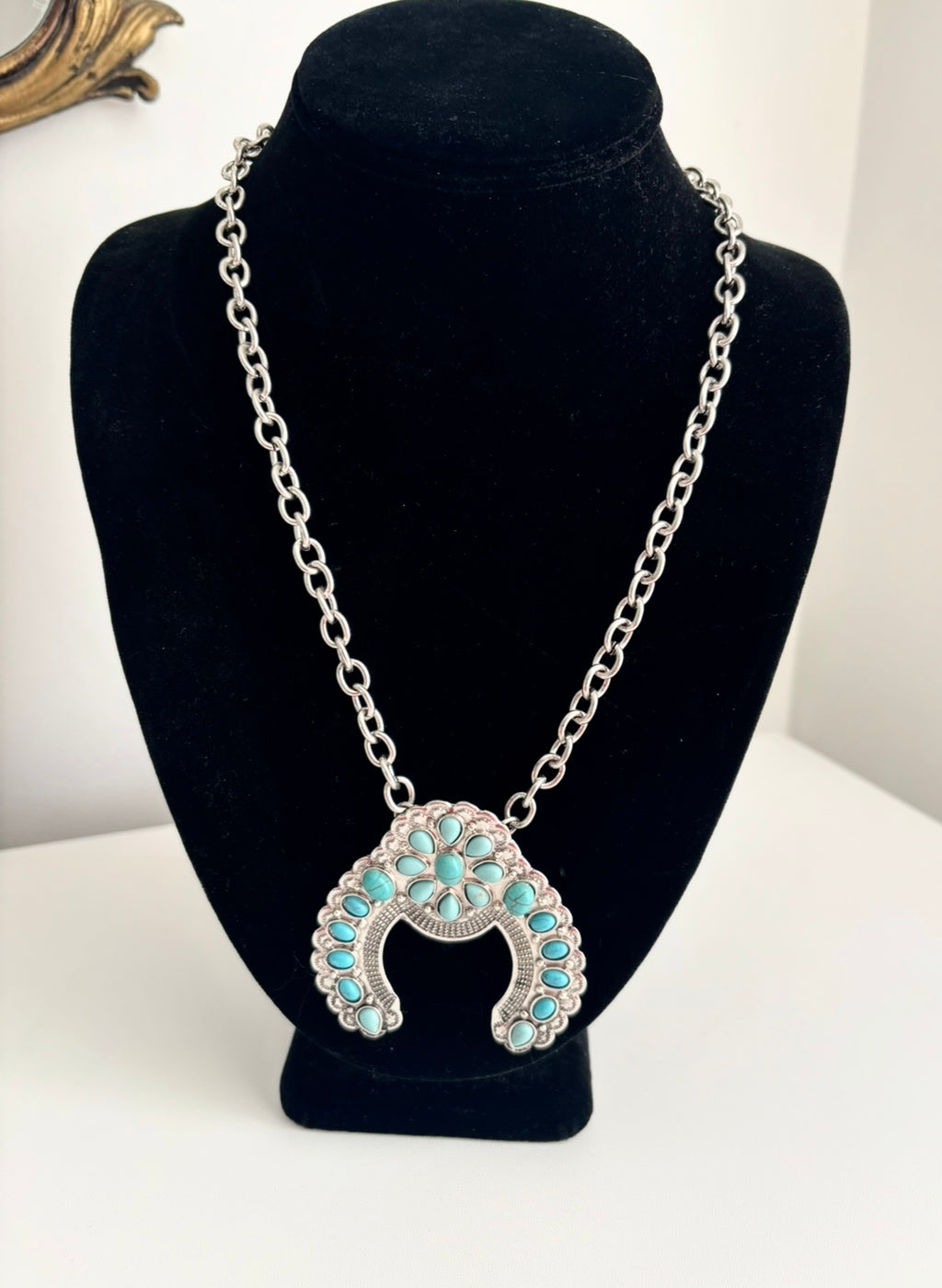 Semi precious boho necklace-Lacey