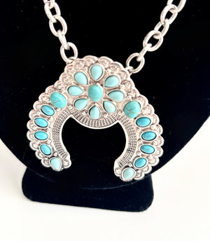 Semi precious boho necklace-Lacey