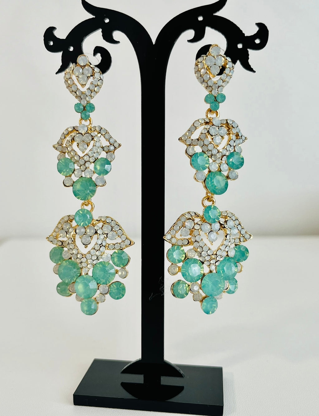 Crystal statement earrings- Becca