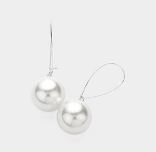 Classic Pearl Drop Earrings-Sacha