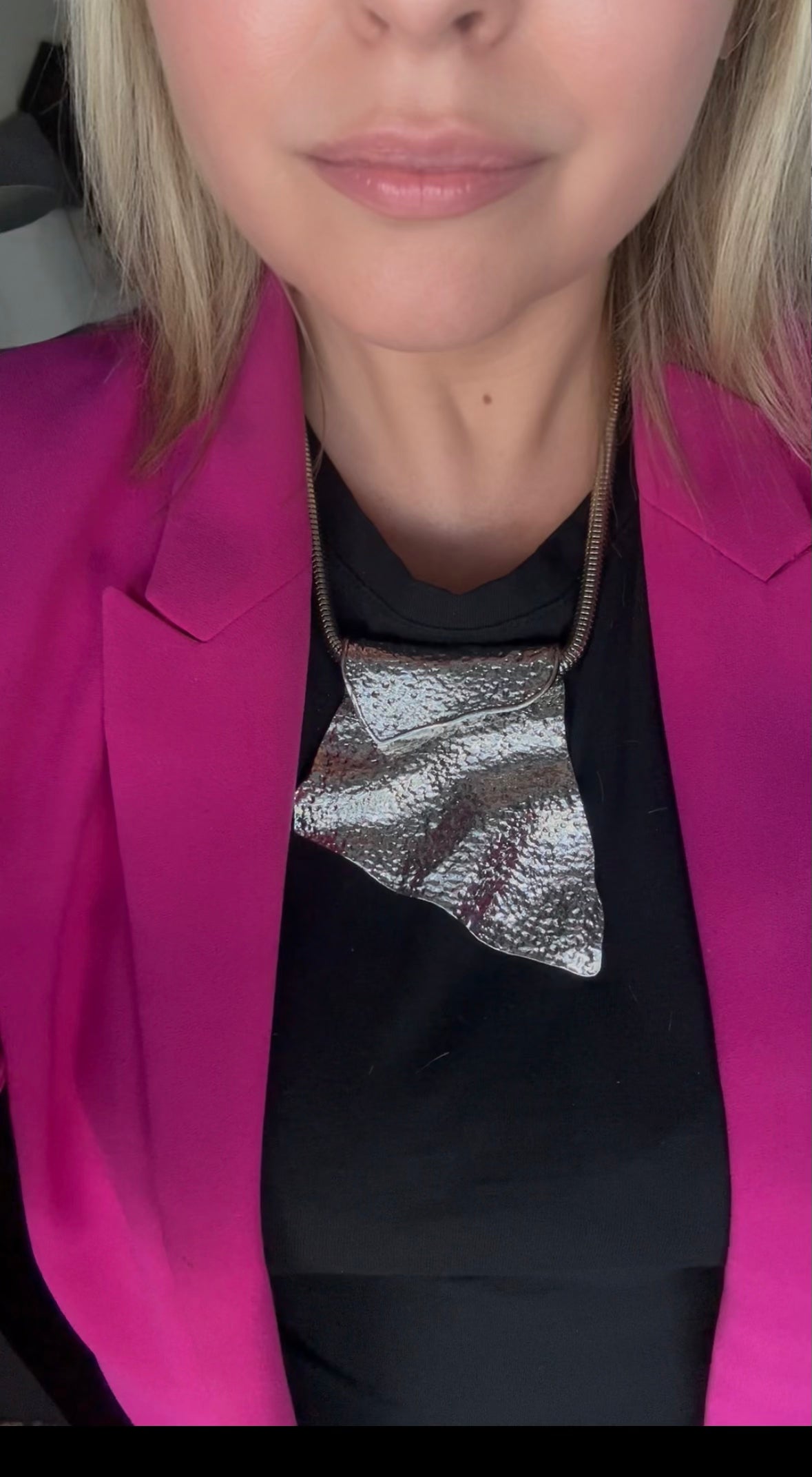 Textured Statement Necklace Set