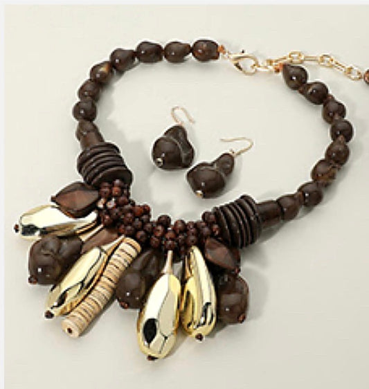 Tribal statement necklace