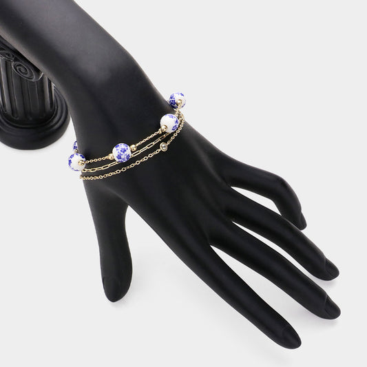 Something blue bracelet set