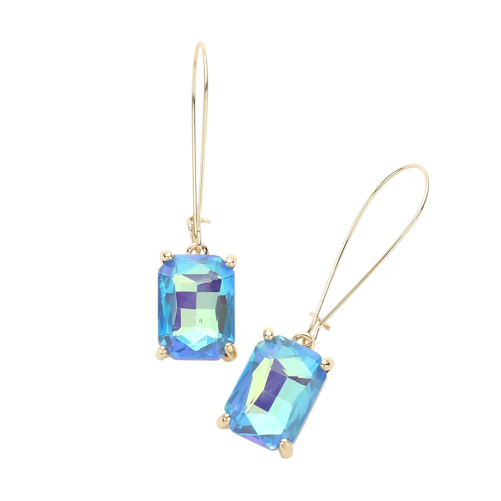 Emerald cut-Paula earrings