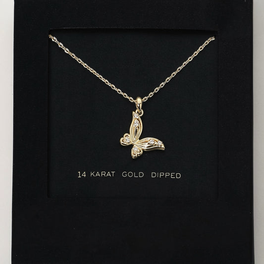 “Always near” butterfly necklace