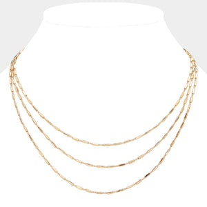 Triple Layered Necklace-Gracie