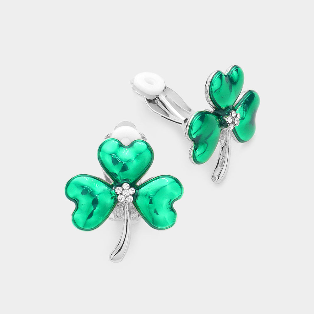 shamrock earrings