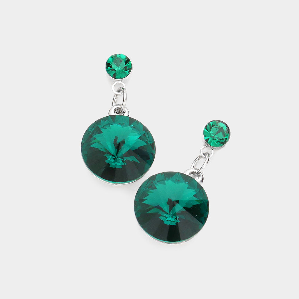 Austrian crystal drop earrings-Niamh