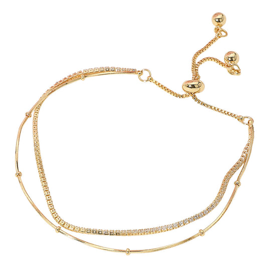 Radiance Layered 18K Gold dipped Bracelet