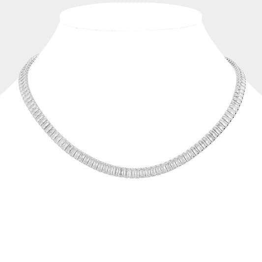 Radiance Emerald Tennis Necklace