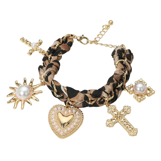 Leopard Luxe Charm Bracelet