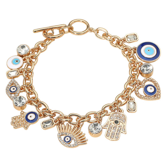 Evil eye charm bracelet 