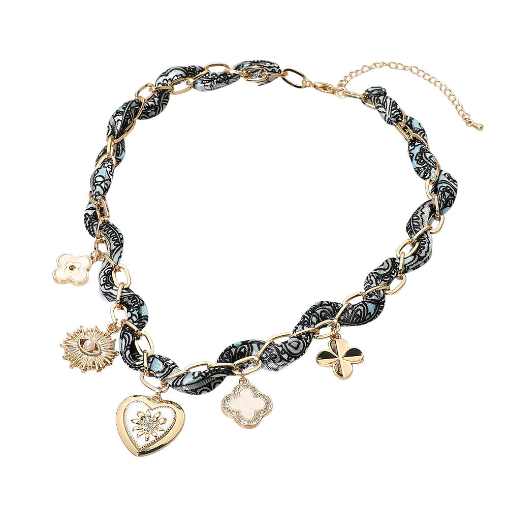 Evil eye charm necklace 