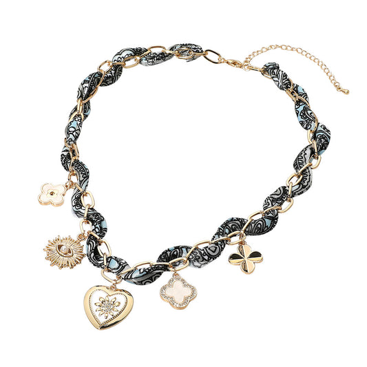 Evil eye charm necklace 