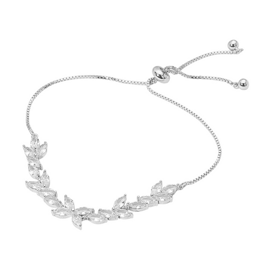 Floral tennis bracelet-Amanda