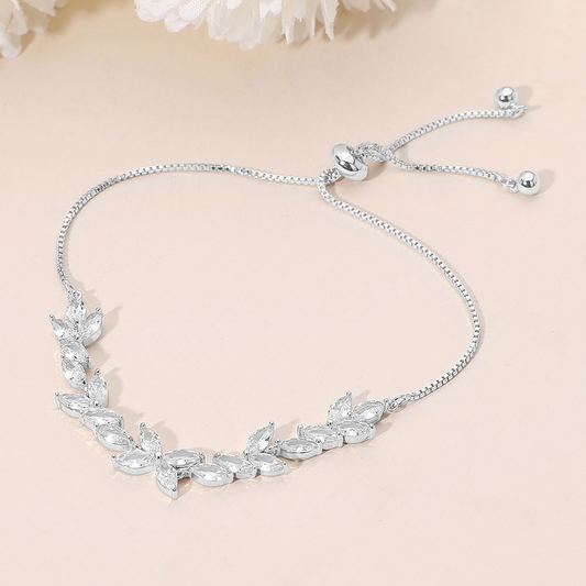 Floral tennis bracelet-Amanda