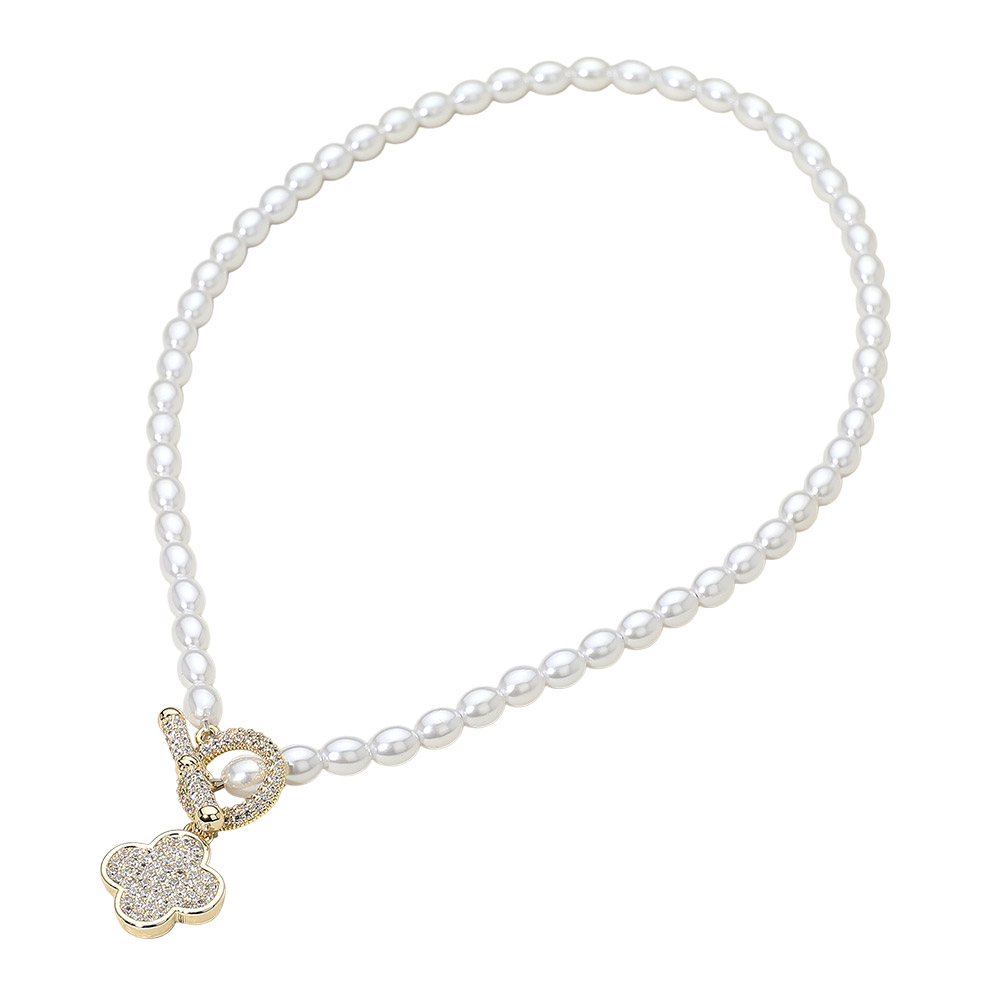 14K dipped Pearl necklace-Louise