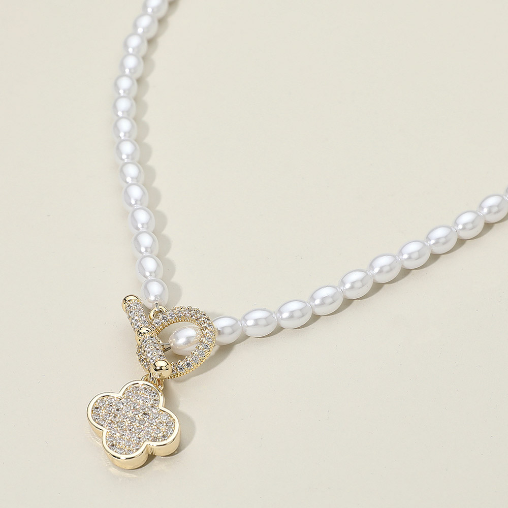 14K dipped Pearl necklace-Louise
