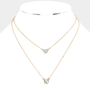 Double solitaire necklace-Odesa