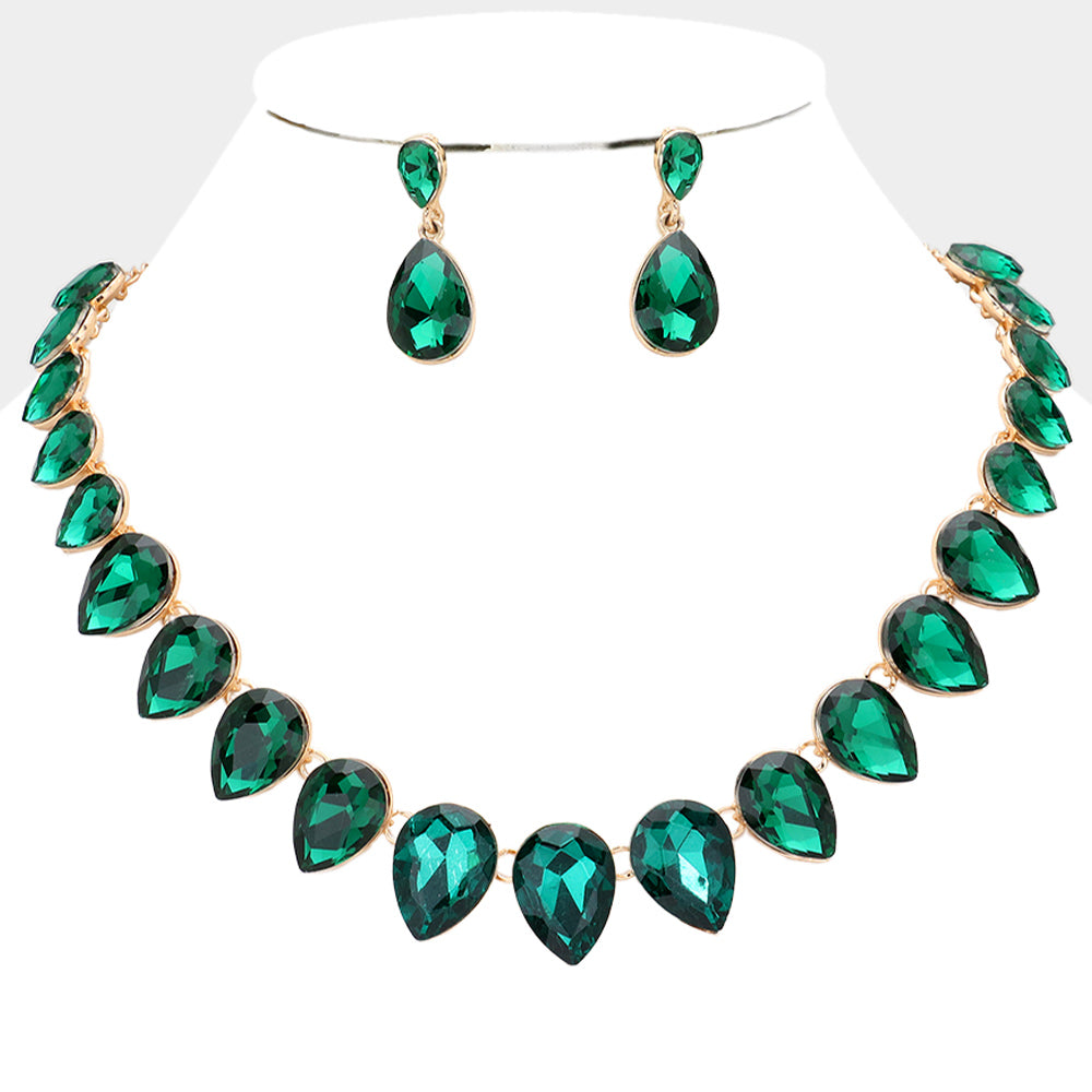 Marquise style emerald set-Mairéad