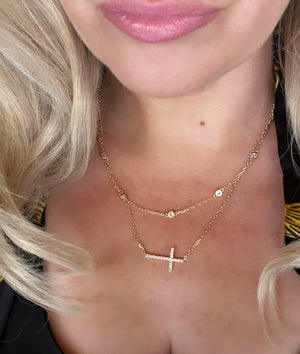 Double Layered Necklace- Caroline