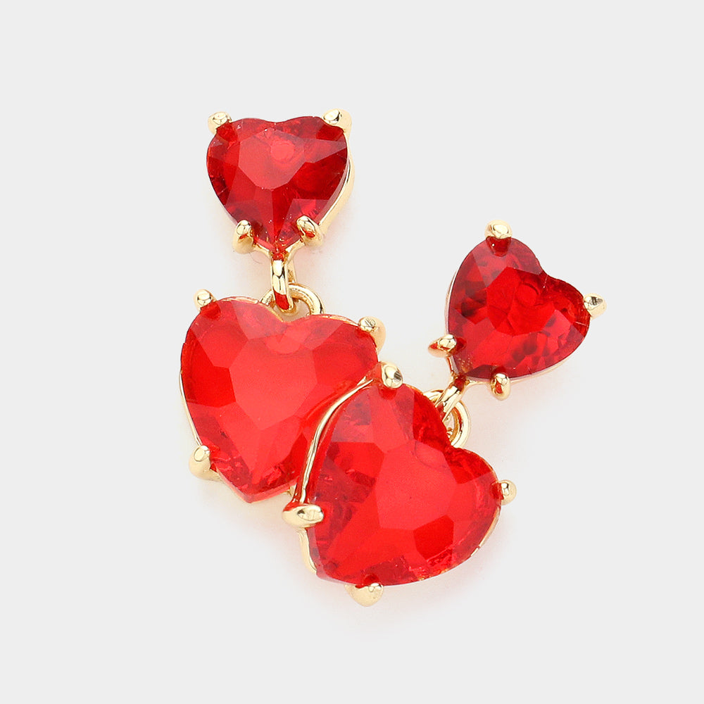 Heart and Soul crystal earrings