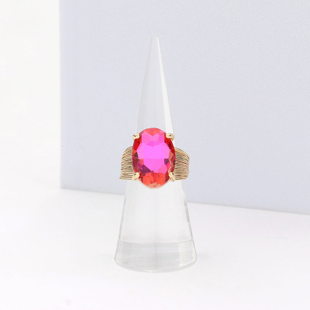 Oval Cut Stone Ring-Ailbhe