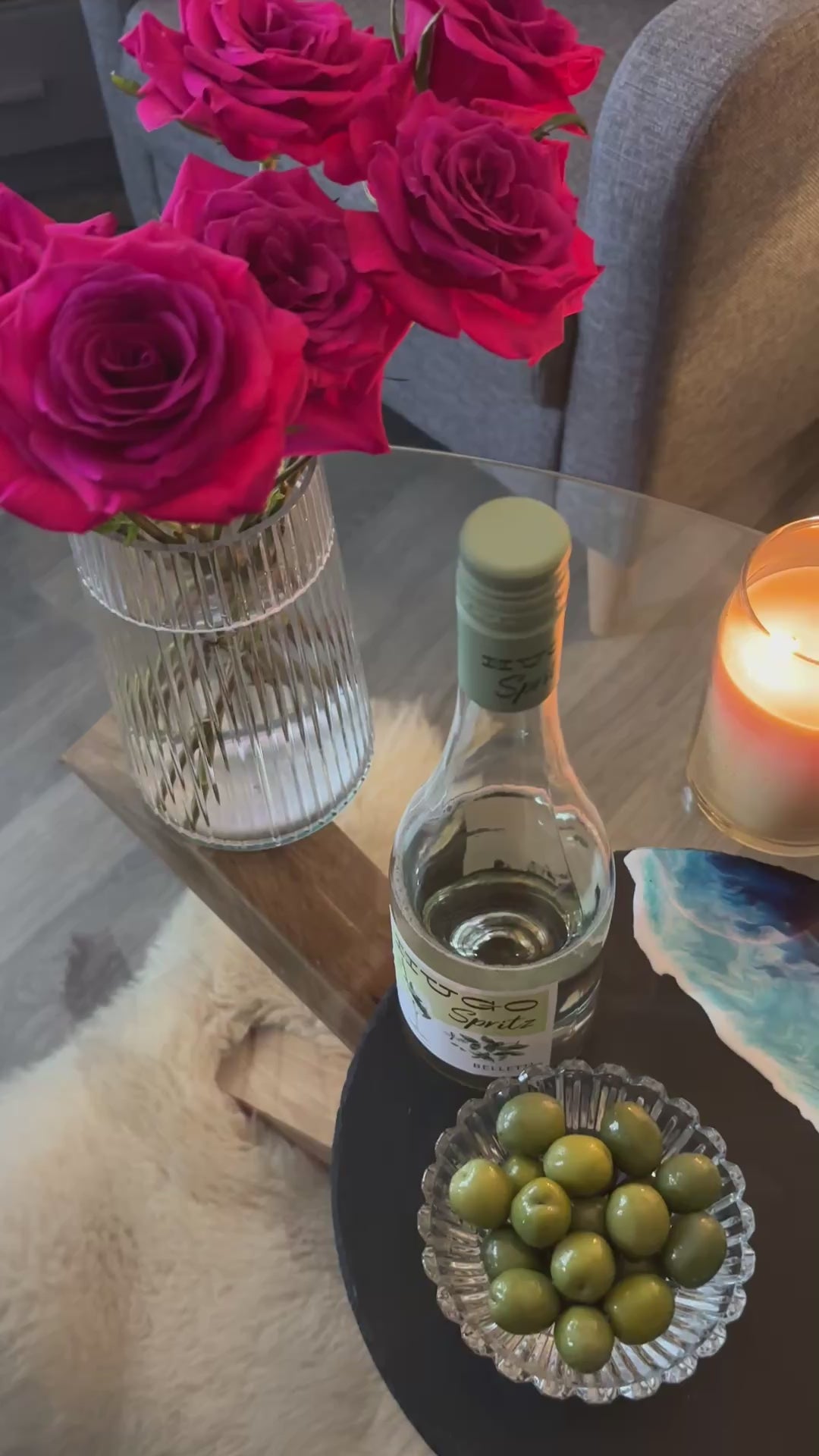 Load video: Laveesha painted serveware