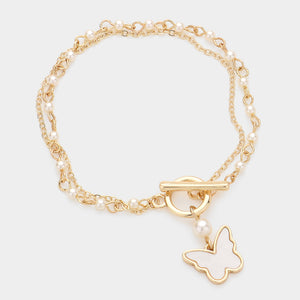 Mother of pearl butterfly bracelet Aisha