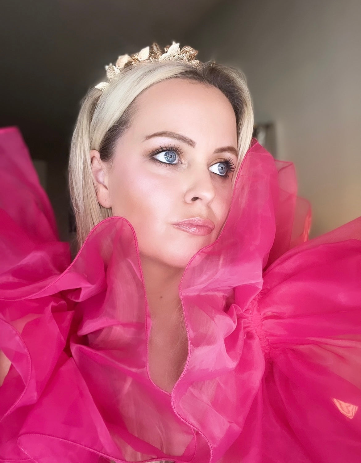 Gold Leaf Crown Headpiece- Fionnuala